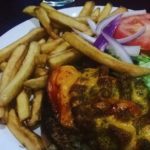 bacon cheese burger at monaghans sports pub and grill oakville ontario