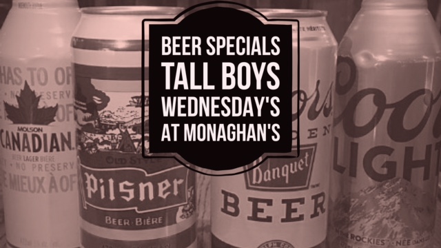 beer specials Monaghan's sports pub and grill #beer #beerspecials #oakville