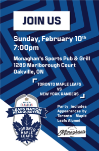 Maple Leafs Viewing Party