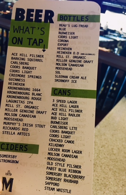 monaghans oakville beers on tap